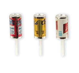 Mini Beer Can Cake Picks - Choose 12, 72, or 144 count