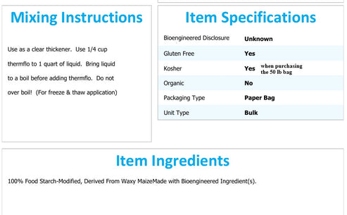 Thermflo Canning & Freezing Thickener