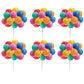 Medium Primary Balloon Clusters 7" Long *Available in 4, 12 and 36 counts*