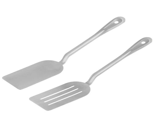 Durable Flexible Stainless-Steel Spatula / Turner, Solid or Slotted - 14"