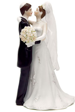 Jewish Traditional Bride & Groom, S6084, Size 7 1/2" High