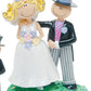 Whimsical Bridal Couple- S8085, Size: 4 1/3" High