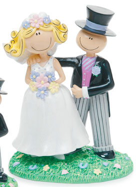 Whimsical Bridal Couple- S8085, Size: 4 1/3" High