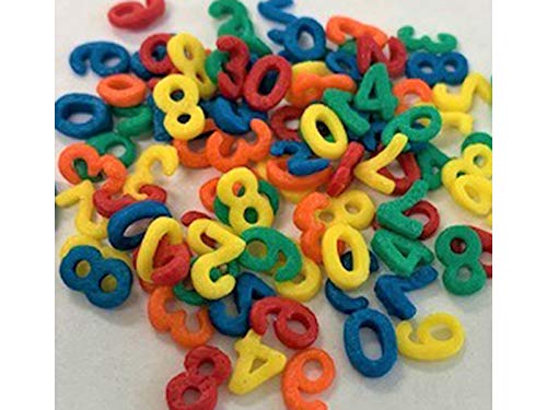 Edible Letters and Numbers Sprinkles, Shaped Cake Decorating Quins