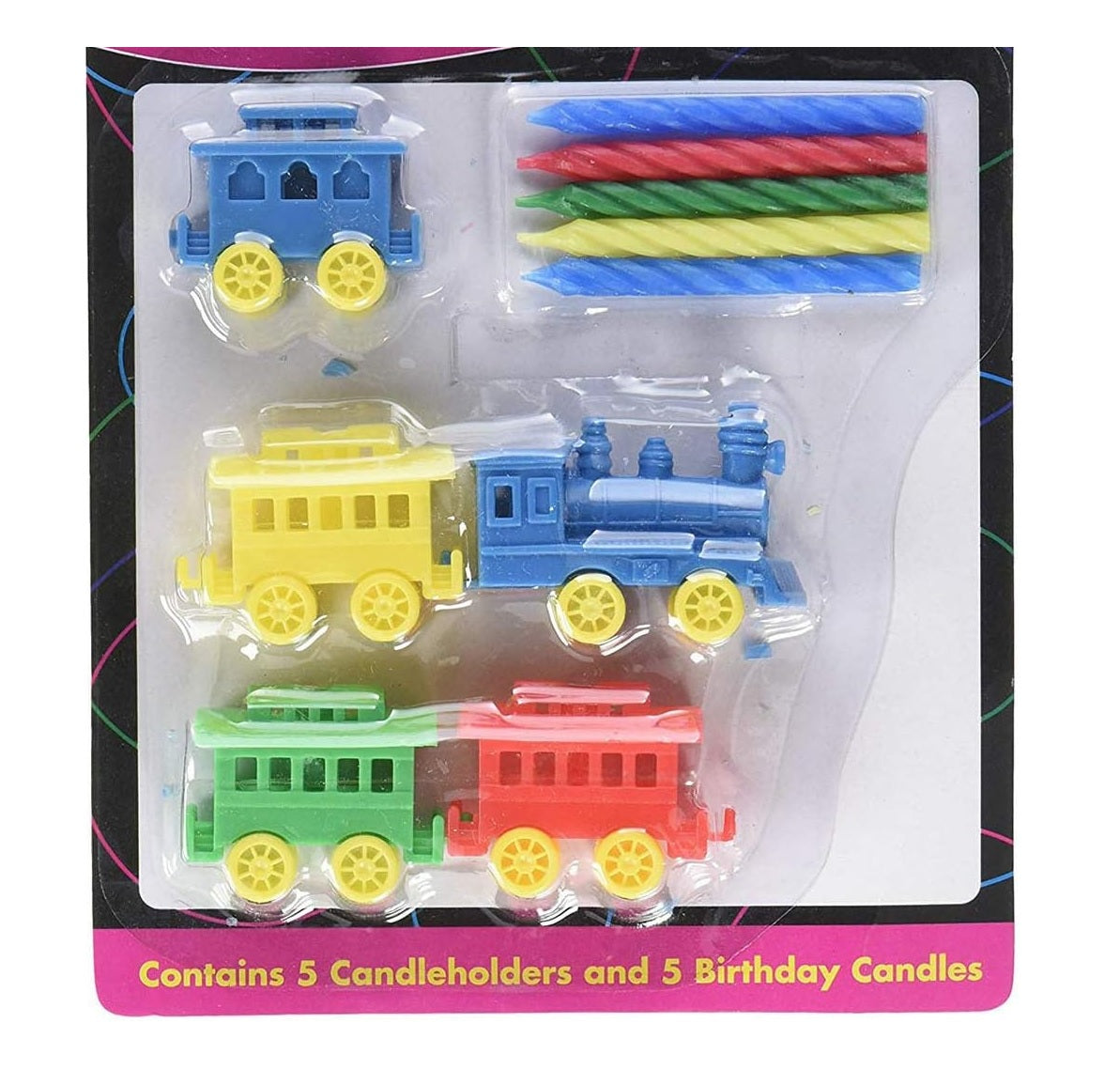 Party Train Candle Holder Birthday Candles