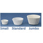 White Fluted Baking Cups - Small (mini) Size 1-1/2" x 1"