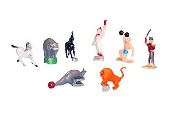 Circus 9-Piece Cake Topper Set, 1 set