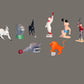 Circus 9-Piece Cake Topper Set, 1 set