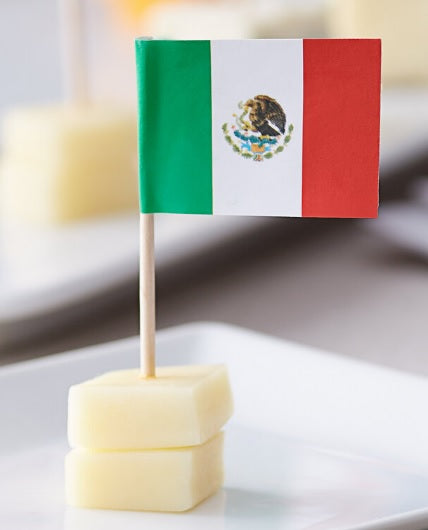 2 1/2" Mexican Flag Toothpicks, 100 or 1000 count