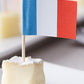 2 1/2" French Flag Toothpicks, 100 or 1000 count