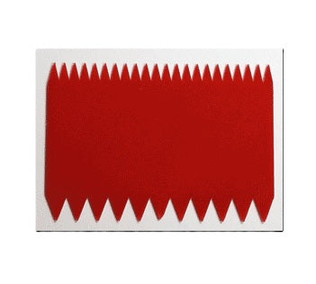 Oasis Brand Red Plastic Decorating Comb, 4 1/4"