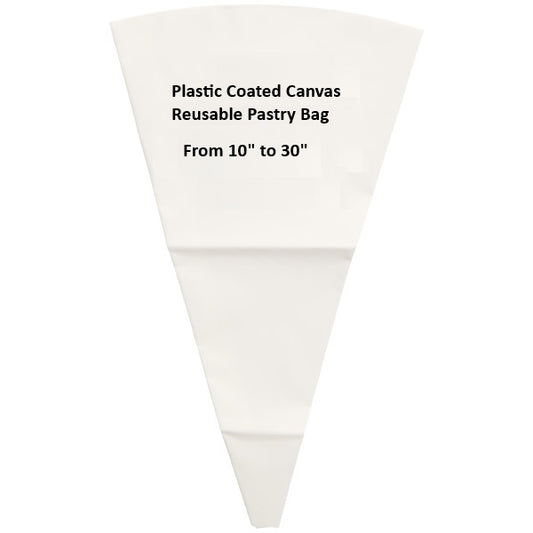 Value Series, Plastic Coated Canvas Pastry Bags, Reusable, From 10" to 30" Long