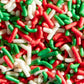 Christmas Sprinkle Mix, Choose - 8oz, 5lb, or 10lb