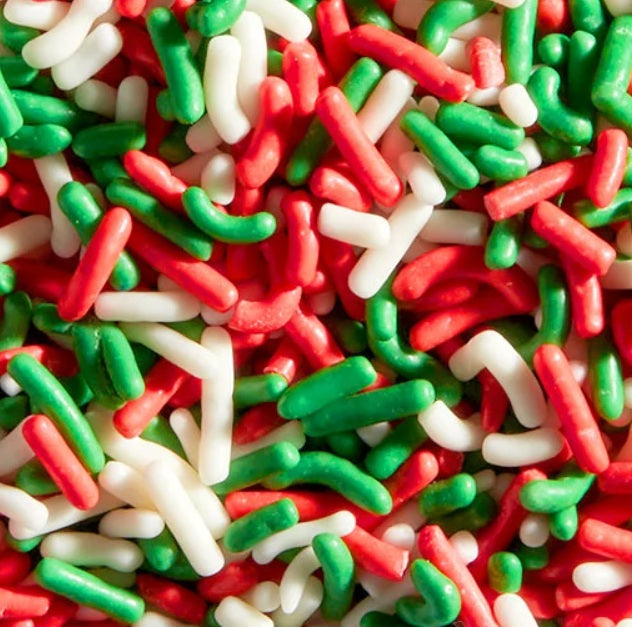 Christmas Sprinkle Mix, Choose - 8oz, 5lb, or 10lb