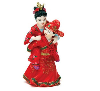 Asian Wedding Couple-Traditional Attire, S6081, Size 5 1/2" High