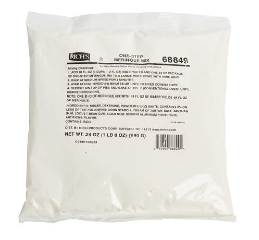 Rich's Allen One-Step Meringue Mix, Meringue Powder 24OZ (1.5 lb.) (680G)