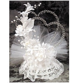 Hearts In Harmony Cake Topper, D965, 7 1/2" High