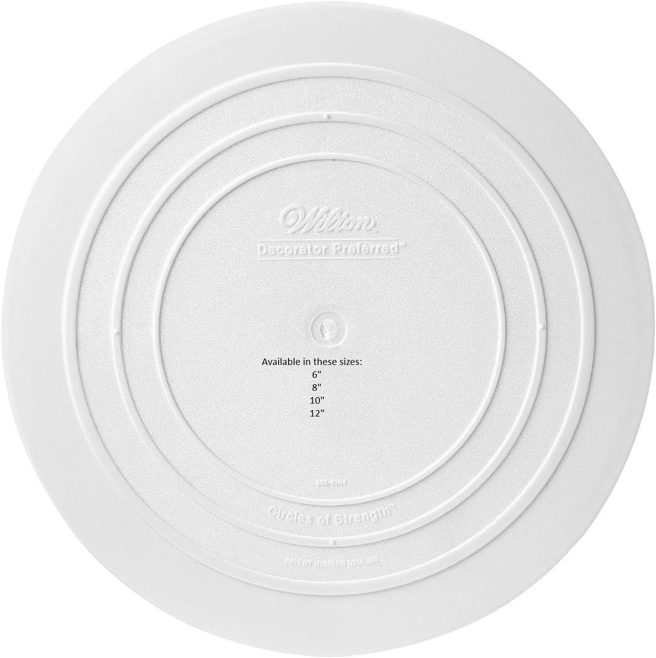 Wilton,  Decorator Preferred Round Smooth Edge Cake Separator Plates, 6" to 12"