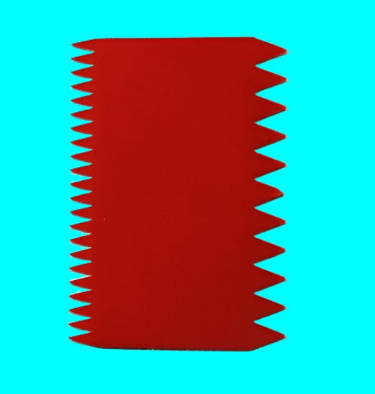 Oasis Brand Red Plastic Decorating Comb, 4 1/4"