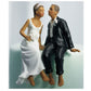 Whimsical Ethnic Couple "Just One Kiss", S7085, Size: 5" x 4" 3"