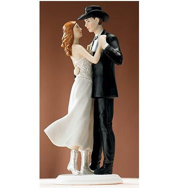 Sweet Western Embrace Bridal Couple S8514, Size: 6" High