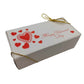 Valentine's Day 1 lb. Candy Boxes Kit - 12 boxes, 12 pads & 12 gold loop ribbons
