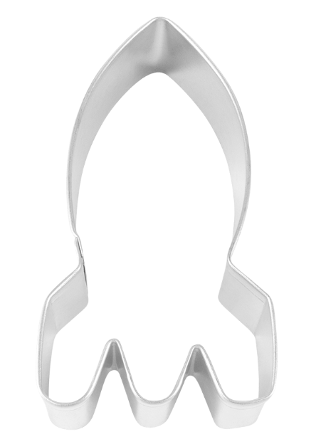 Cookie Cutter Rocket 4" Tin