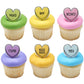 Candy Heart Conversation Cupcake Rings - 24 or 144 pack