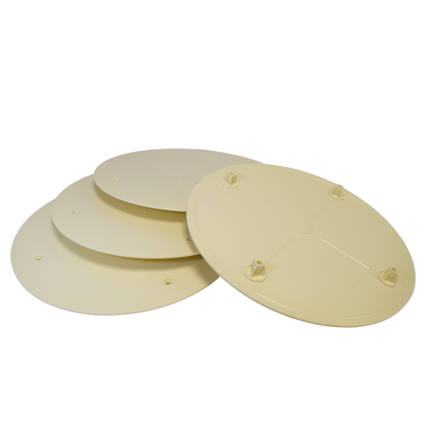 Bush Style Separator Plates -Color: Ivory - Pack: 12 Plates