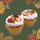 Thanksgiving Fall Edible Cake Decorations - Candy or Cupcake Topper - Assorted Leaves, Acorns, Turkeys, and Pumpkins, 30 Pieces Total