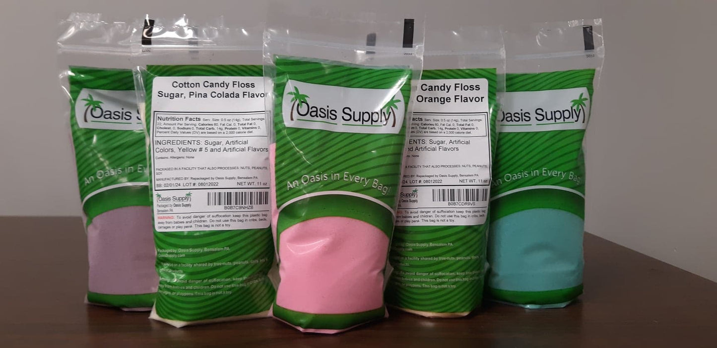 Cotton Candy Floss Sugar - Cotton Candy Flavoring Super Floss Makes 44 Cones- Candy Supplies