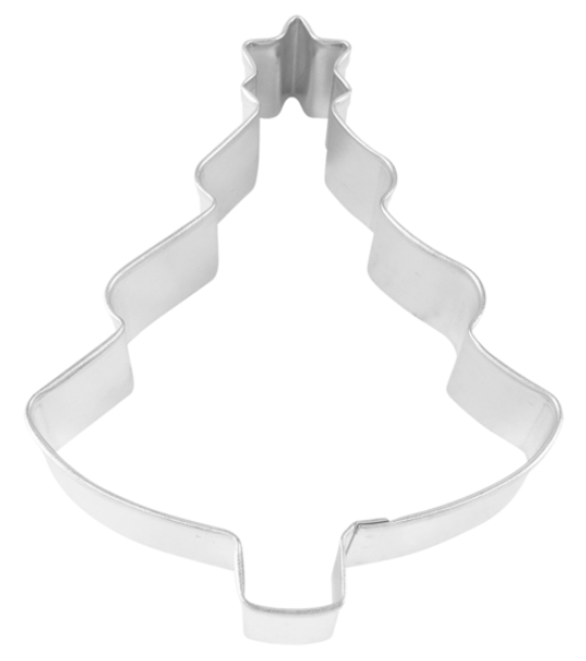 Cookie Cutter Christmas Tree w/ Star 4" Tin