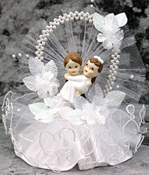 Pretty In Pearls Cake Topper, D923, 7 1/2" High