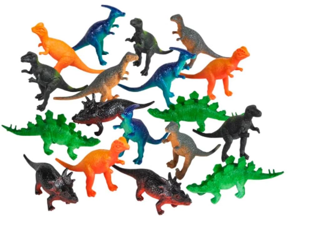 Oasis Supply, 28 Piece Dinosaur Cake Decorating Kit with Assorted Figures and Accessories for Dinosaur Cakes & Cupcakes