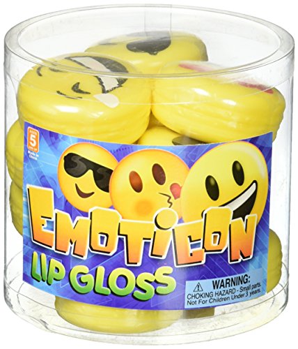 Rhode Island Novelty Emoticon Lip Gloss 12 pieces 1.75 Inch