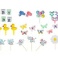 Oasis Supply, Bilingual-Good For English & Spanish- Baby Shower, Deluxe Welcome Baby Cake Topper Kit, 30-piece set, Including "B A B Y" and "B E B E" Baby Blocks