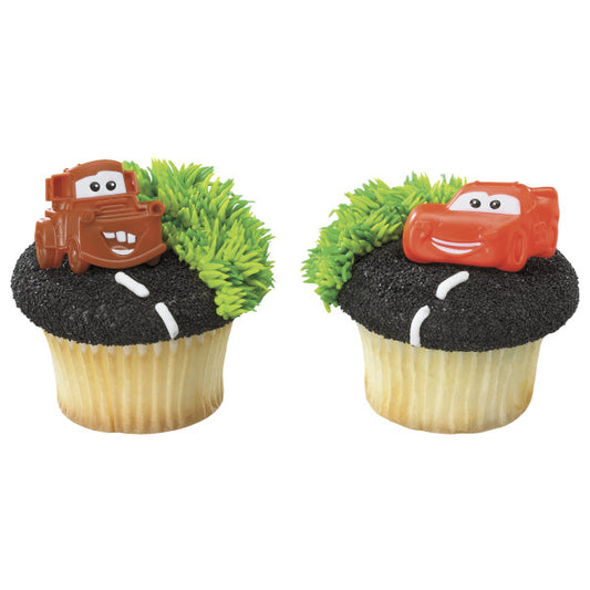 Disney and Pixar's Cars Mater & McQueen Cupcake Rings