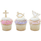 Religious Cake Set, Easter, Communions, Confirmations, Baptisms, Spiritual Cupcake Picks