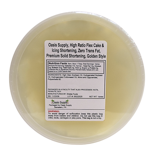 Sweetex Golden Flex Icing Shortening, High Ratio, From 2.5 to 50 lbs