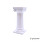 Bush Style - 5" Grecian Pillars Only- Color: White  Pack: 36 pcs