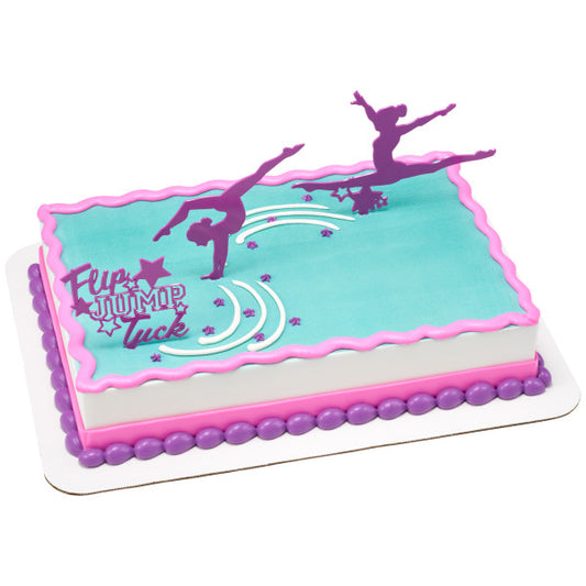 Flip, Jump, Tuck Gymnastics Cake Kit