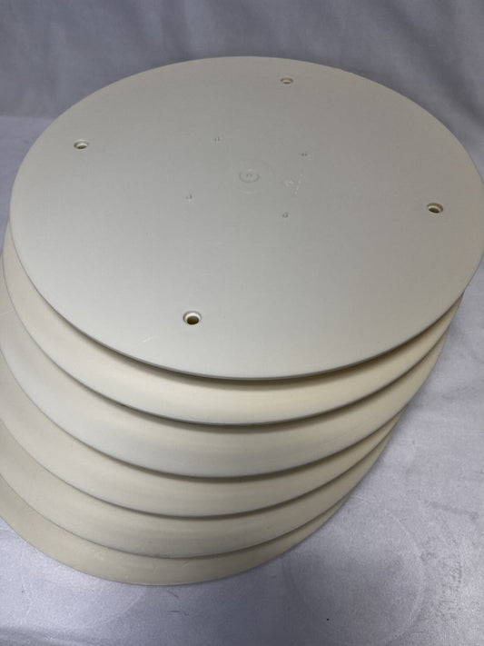 Bush Style Separator Plates -Color: Ivory - Pack: 12 Plates