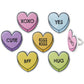 Candy Heart Conversation Cupcake Rings - 24 or 144 pack