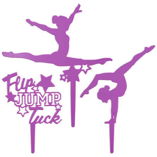 Flip, Jump, Tuck Gymnastics Cake Kit