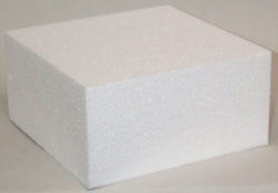 Square Styrofoam Cake Dummy Various Sizes