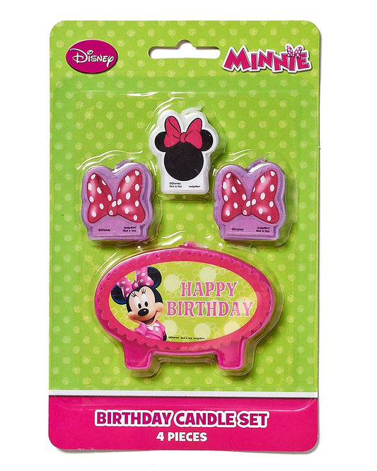 Minnie Mouse Bowtique Birthday Candles, 4 ct