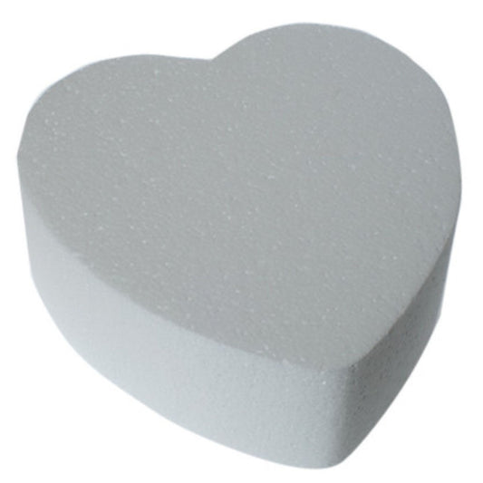 Heart Shaped Styrofoam Cake Dummy Various Sizes