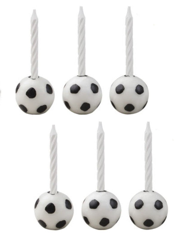 Soccer Candleholder Sets, 1 Set (6 candles)