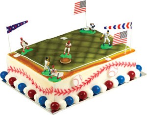 Baseball Toppers Cake Kit