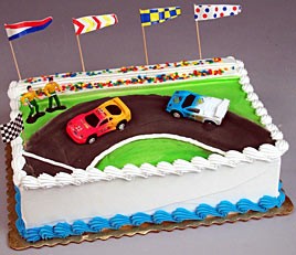 Stock Cars Toppers Cake Kit